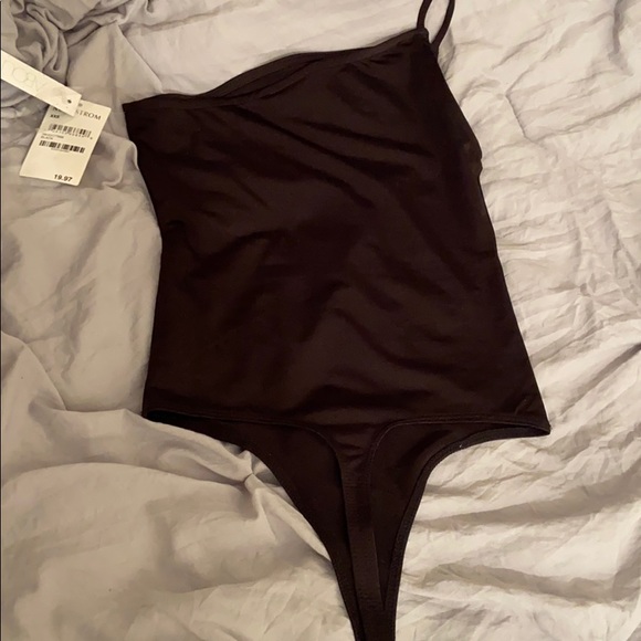 Abound One Shoulder Silk Bodysuit - Picture 4 of 5